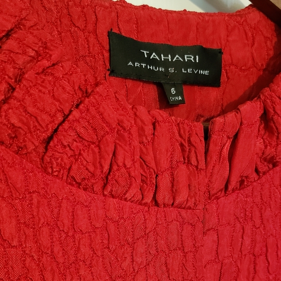Tahari by Arthur Levine Jacquard Jacket One Button Trendy Color Holidays Events - Picture 6 of 13